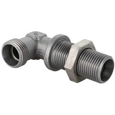 Panelové koleno 90° M16x1,5 L von/von s maticou